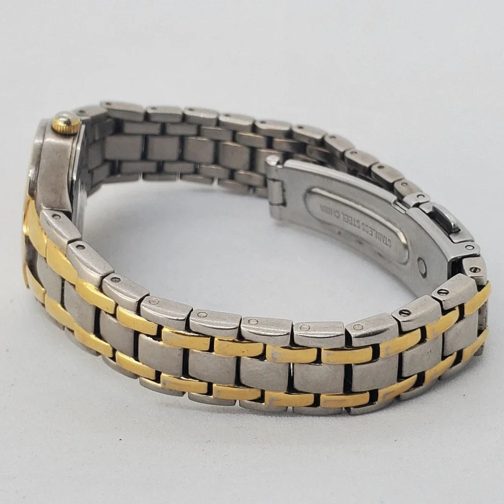 Anne Klein Women's Watch‎ Gold Silver Tone Dial Bracelet Date 6